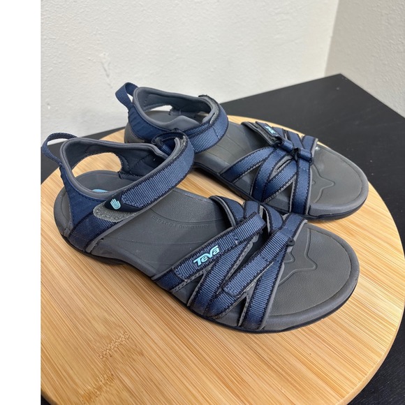 Teva Tirra Women's Hiking Navy Blue Multi‎ Strap Adjustable Sport Sandals Size 7 - Picture 1 of 8